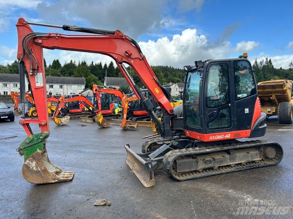 Kubota KX080-4 Midi rýpadlá 7 t - 12 t