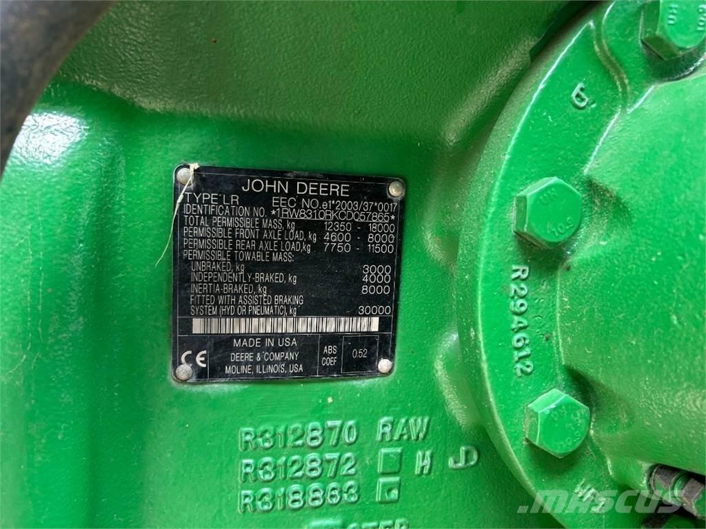 John Deere 8310R Traktory