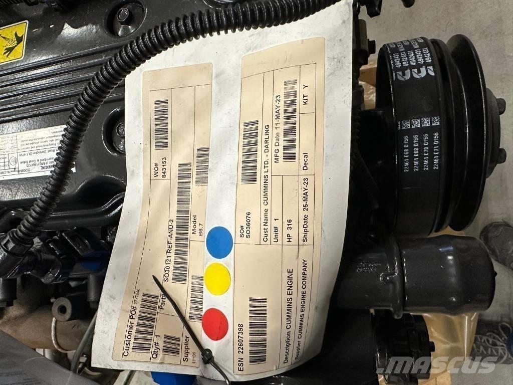 Cummins B6.7 FR95272 Ďalšie poľnohospodárske stroje