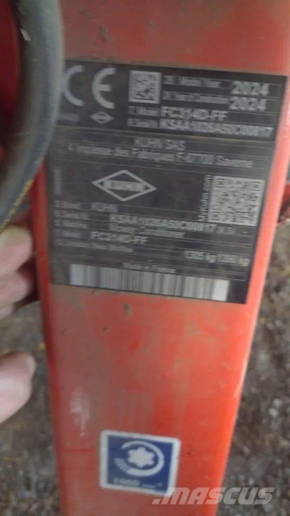 Kuhn FC 314 D FF Kosačky namontované a ťahané