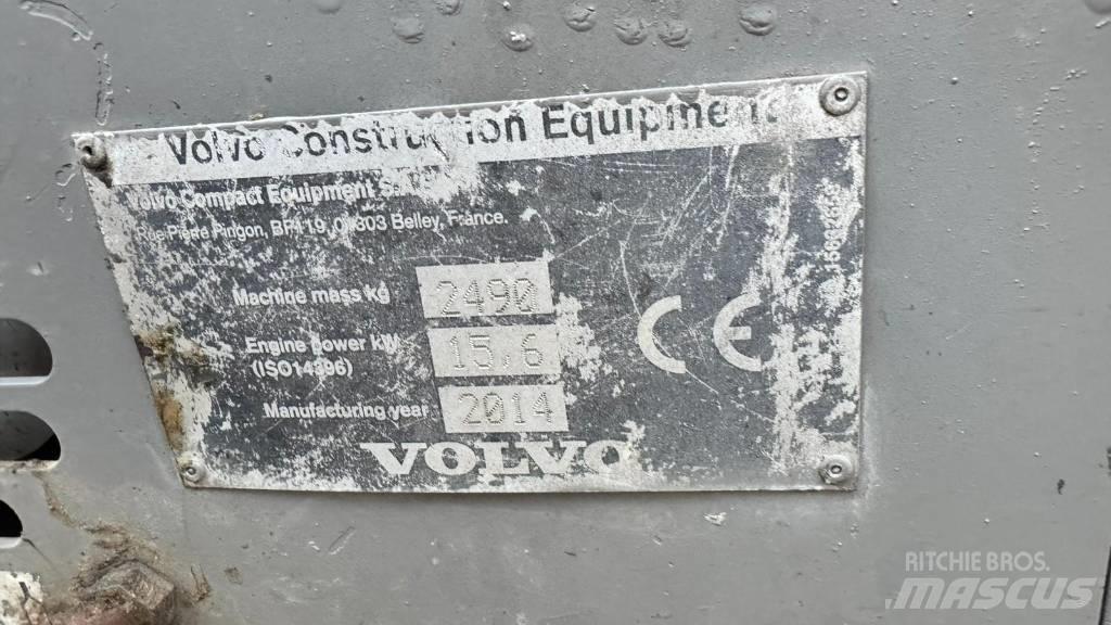 Volvo ECR 25 D Mini rýpadlá < 7t