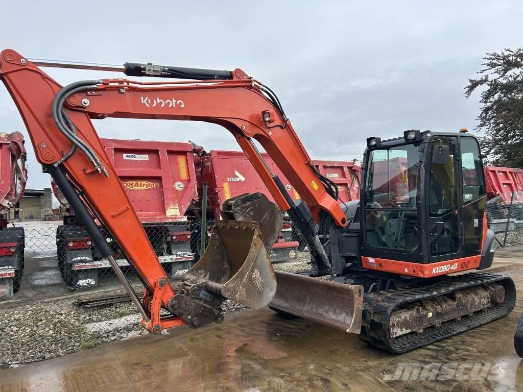 Kubota KX 080-4 Midi rýpadlá 7 t - 12 t