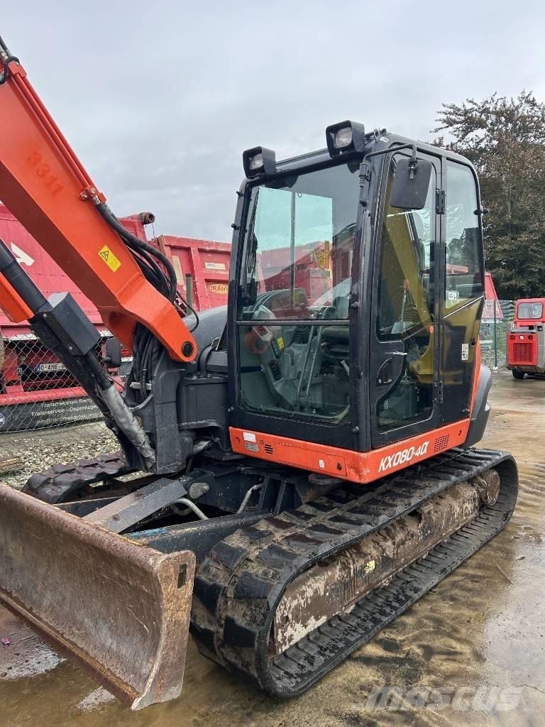 Kubota KX 080-4 Midi rýpadlá 7 t - 12 t