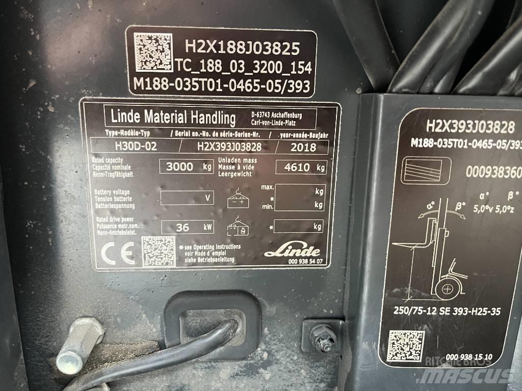 Linde H30D-02 Dieselové vozíky