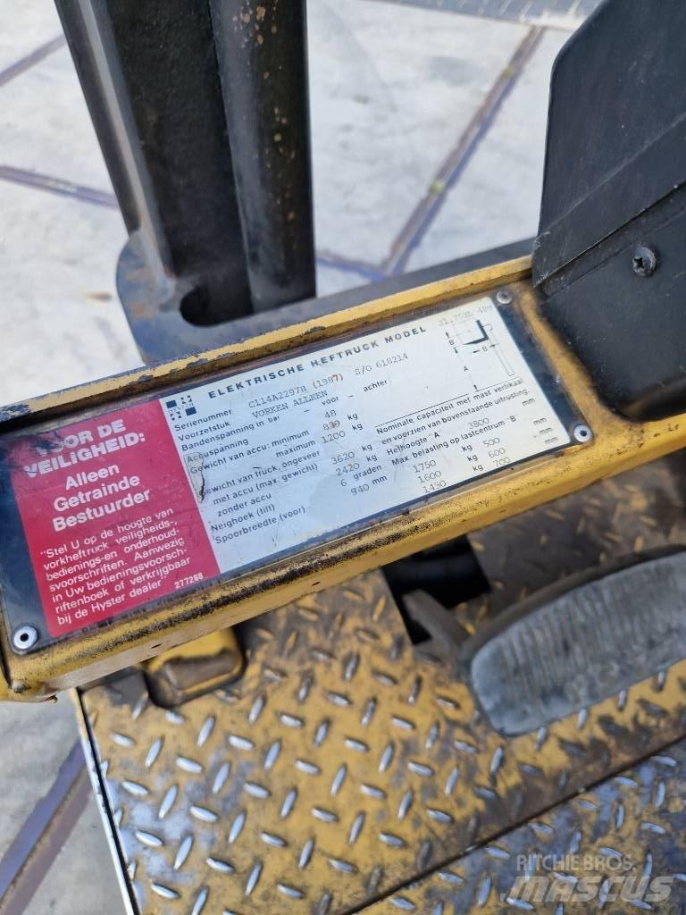 Hyster J 1.75xl Akumulátorové vozíky