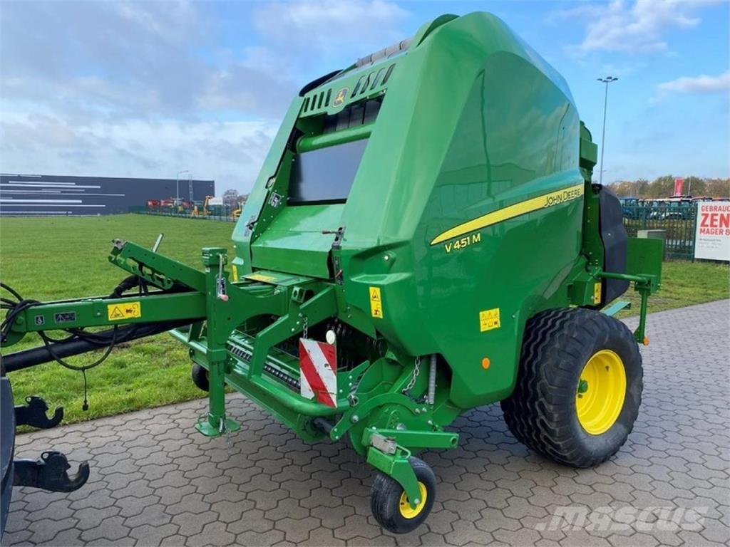 John Deere V 451 M Lisy na okrúhle balíky