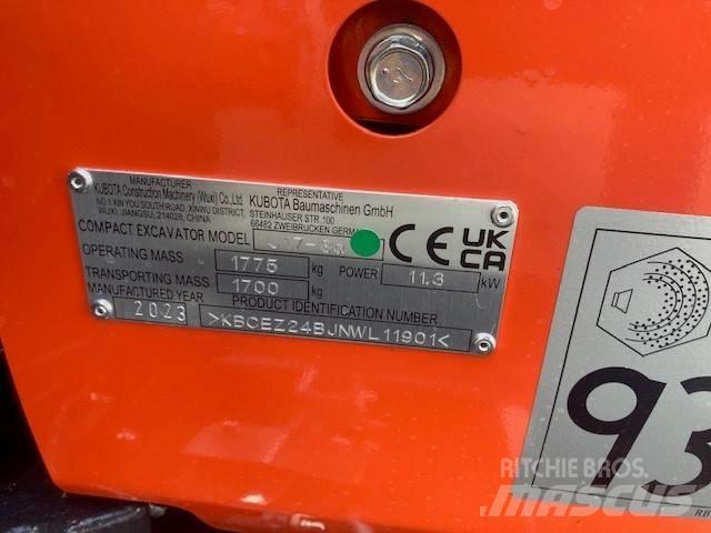 Kubota U 17-3 Mini rýpadlá < 7t