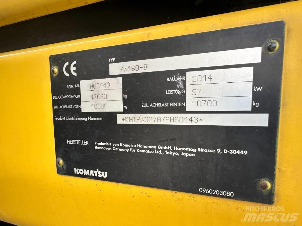 Komatsu PW 160-8 Kolesové rýpadlá