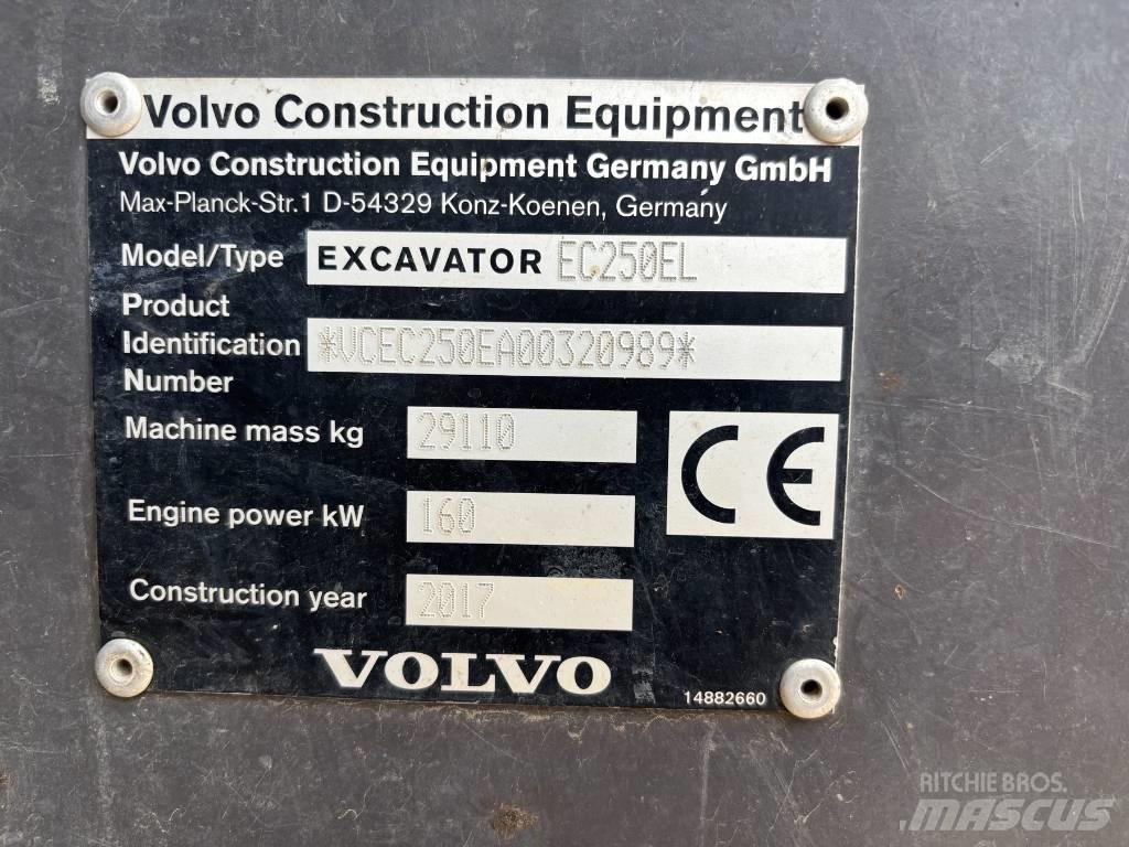 Volvo EC 250 EL Pásové rýpadlá