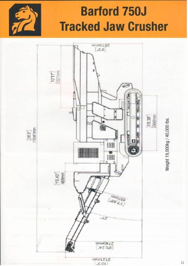 Barford 750J Triedičky