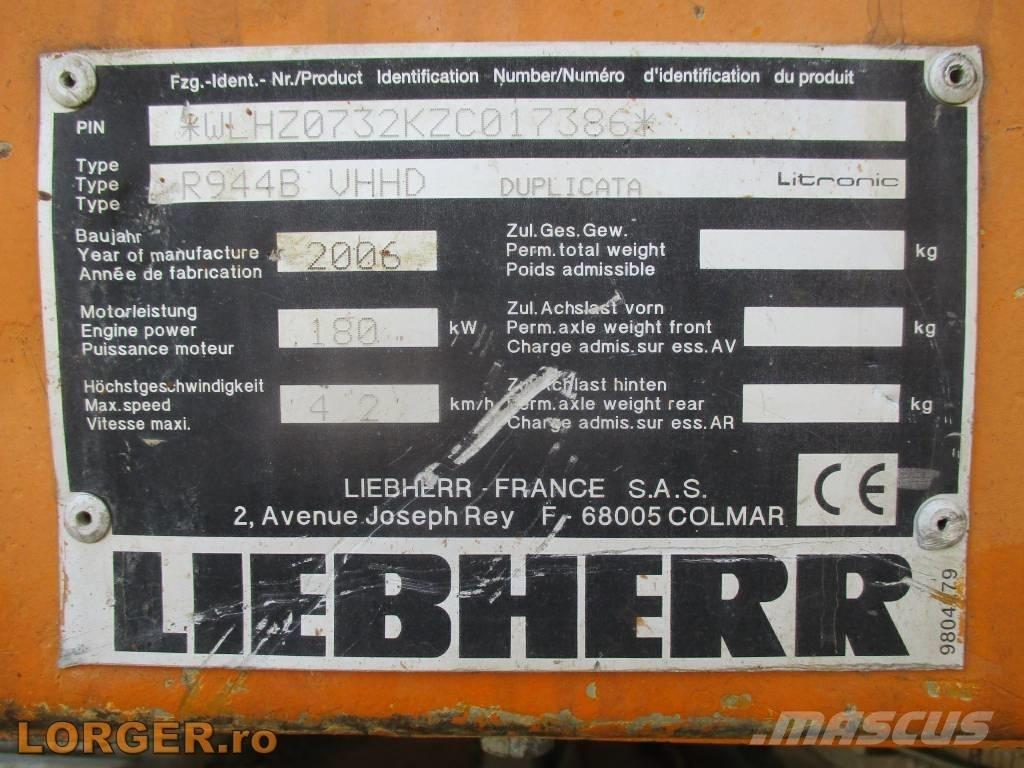 Liebherr R 944B VHHD Demolačné rýpadlá