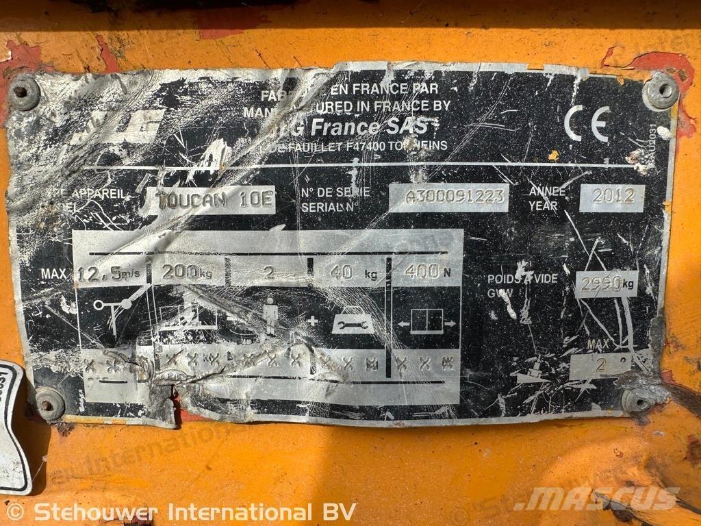 JLG Toucan 10E Ďalšie zdvíhacie zariadenia a plošiny