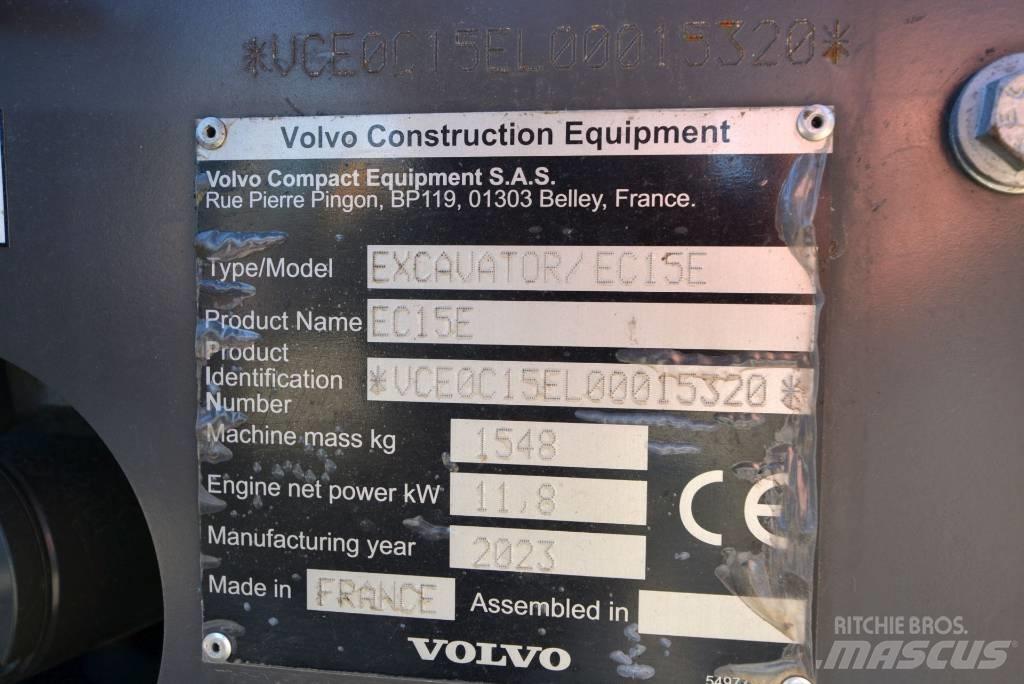 Volvo EC 15 E Mini rýpadlá < 7t