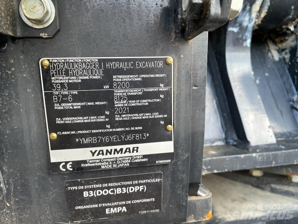 Yanmar B7 Midi rýpadlá 7 t - 12 t