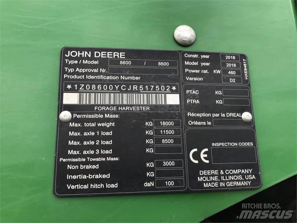 John Deere 8600 Samochodné kosačky