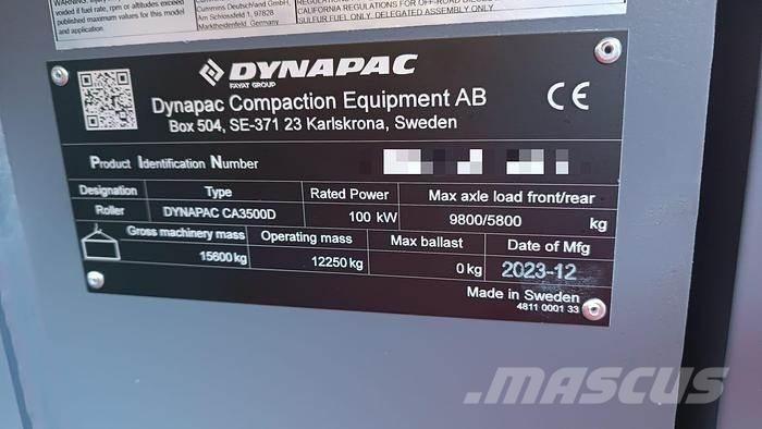 Dynapac CA3500D Ďalšie valce