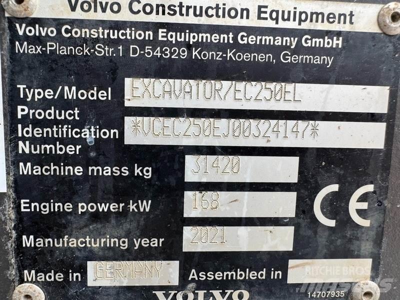Volvo EC 250 EL Pásové rýpadlá