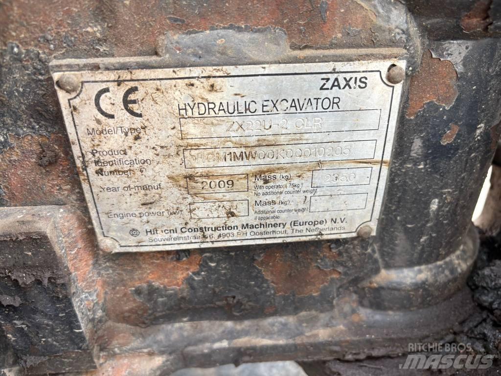 Hitachi ZX22U-2 Mini rýpadlá < 7t