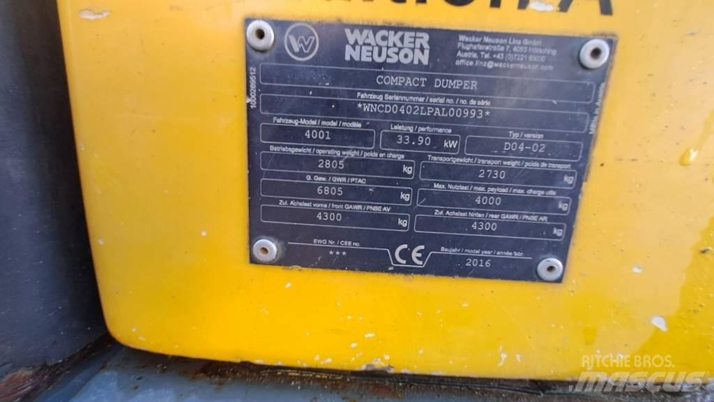 Wacker Neuson LD4001 Stavebné sklápače