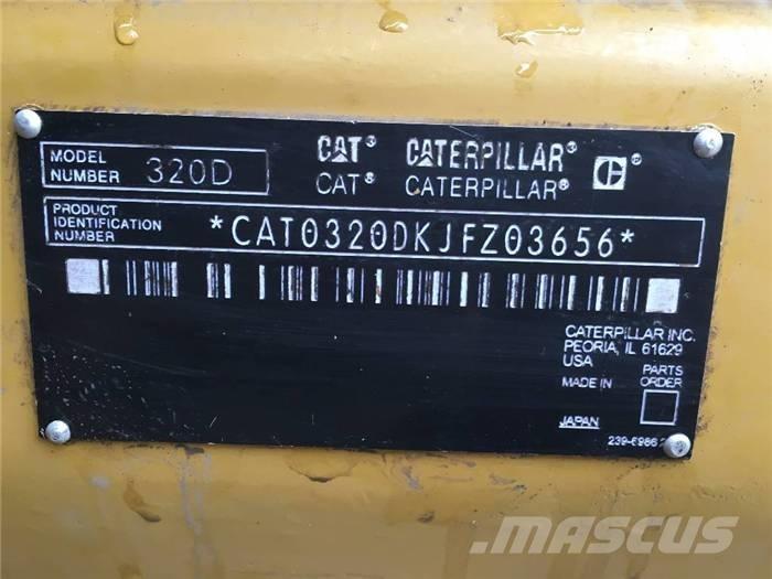 CAT 320 D Pásové rýpadlá