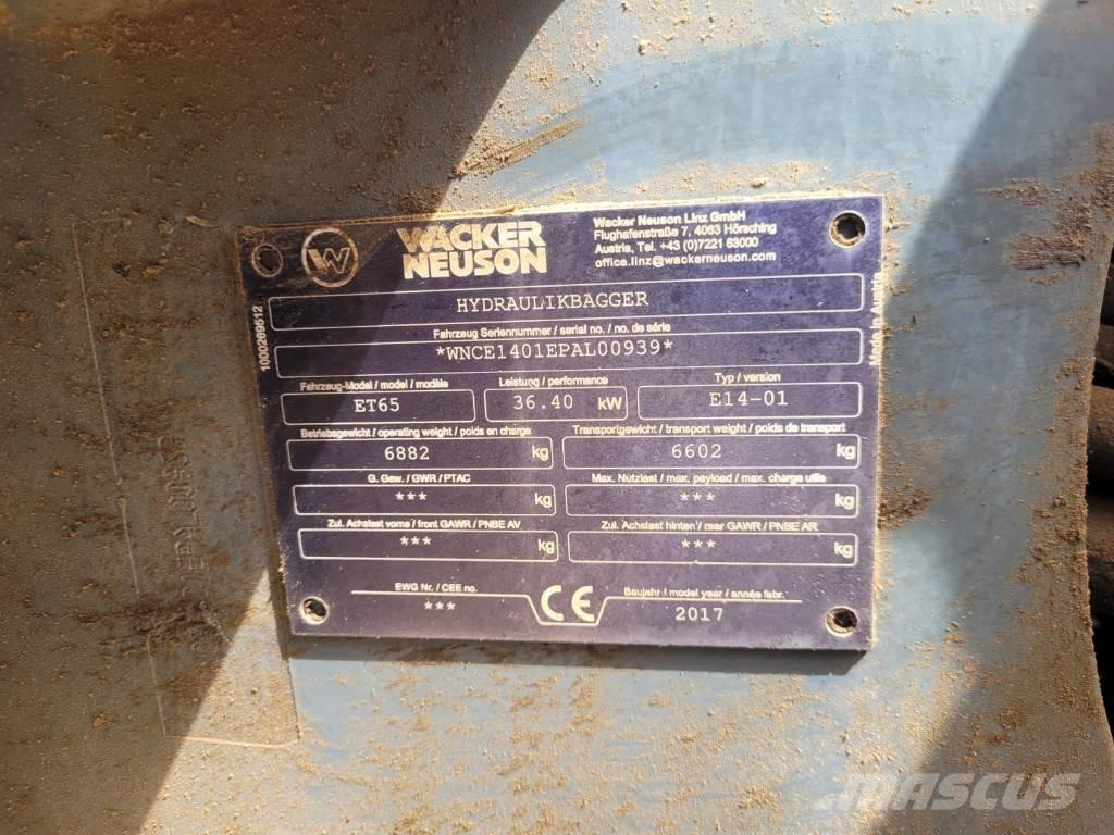 Neuson ET 65 Mini rýpadlá < 7t