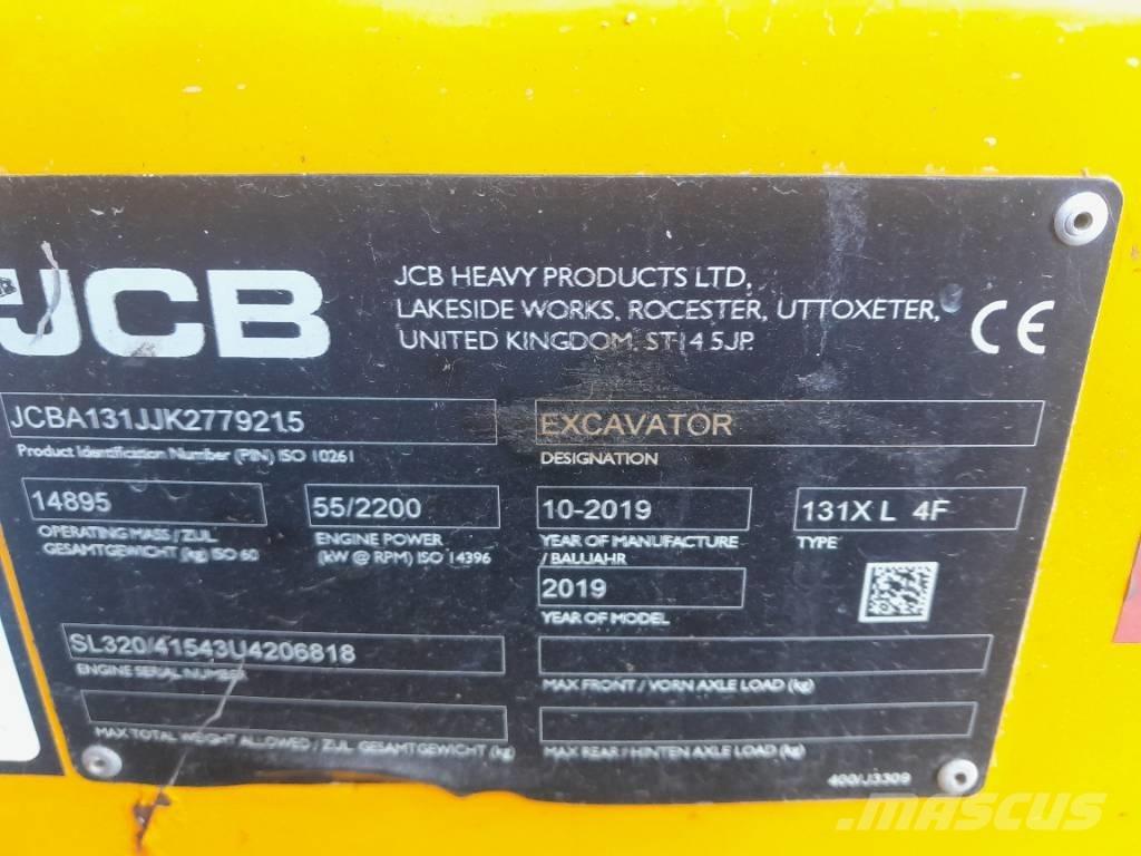 JCB 131 X Pásové rýpadlá