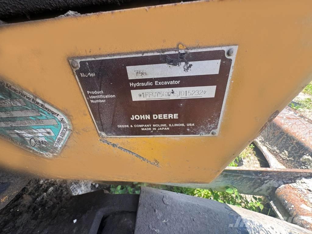 John Deere 75 G Mini rýpadlá < 7t