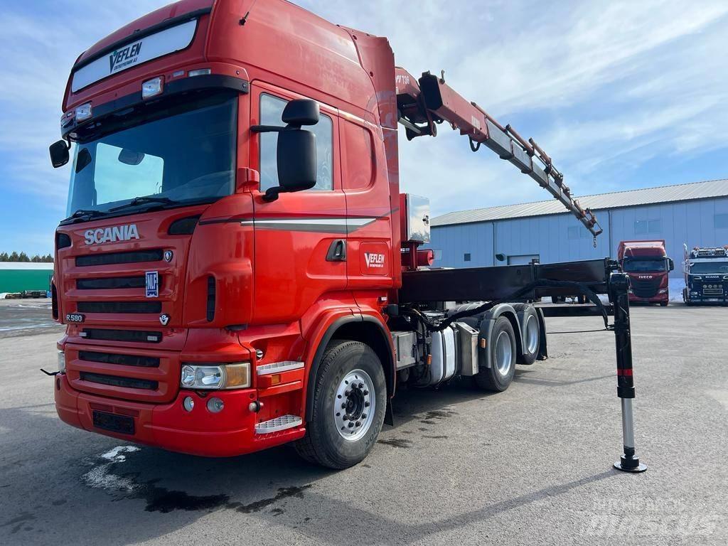 Scania R 580 Autožeriavy, hydraulické ruky