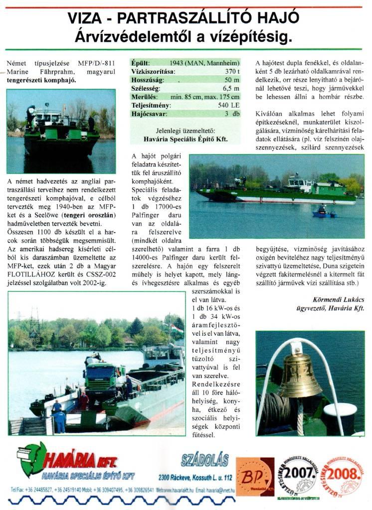 VIZA Hajó Manipulácia s materiálom - ostatné