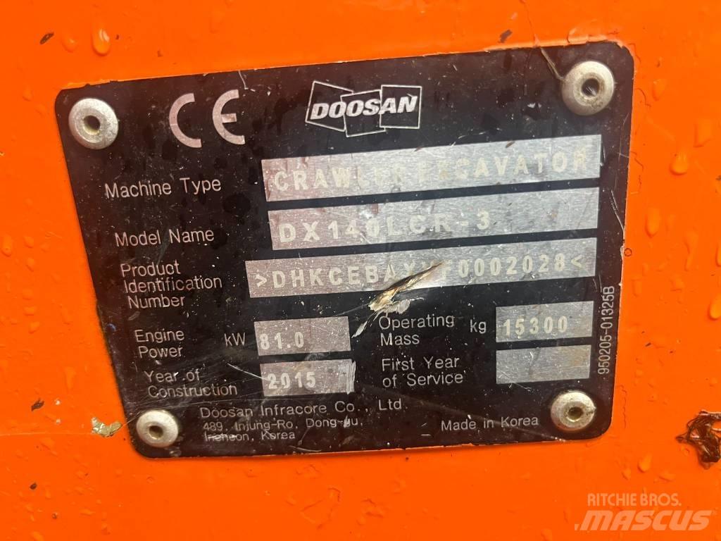  2015 DX140LCR-3 Pásové rýpadlá