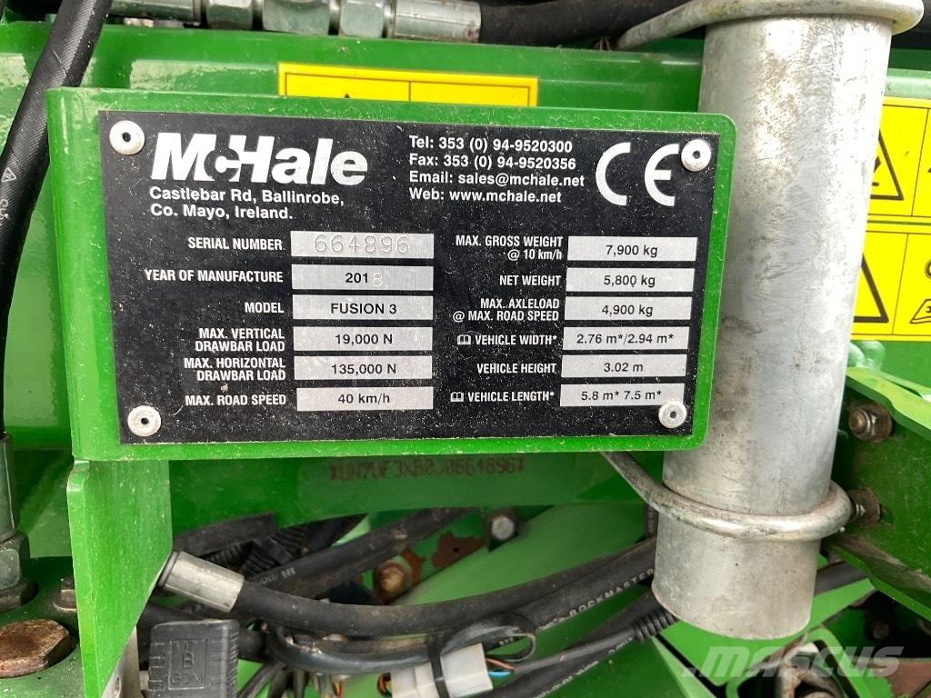 McHale Fusion 3 Lisy na okrúhle balíky