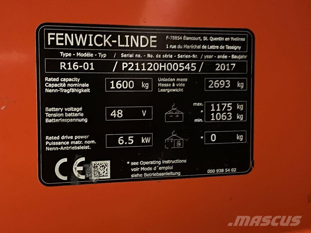 Linde R16 Retraky