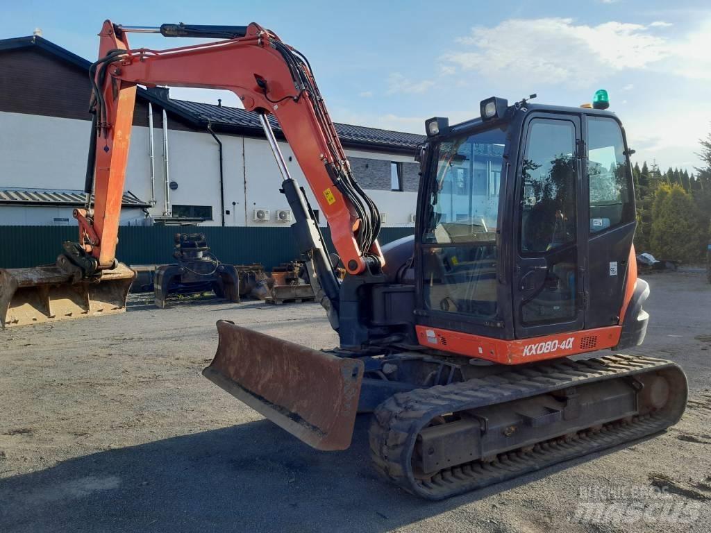 Kubota KX 080-4 Midi rýpadlá 7 t - 12 t