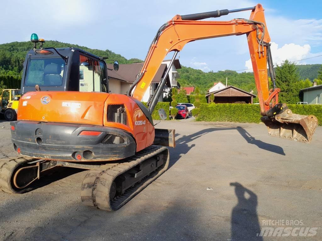 Kubota KX 080-4 Midi rýpadlá 7 t - 12 t
