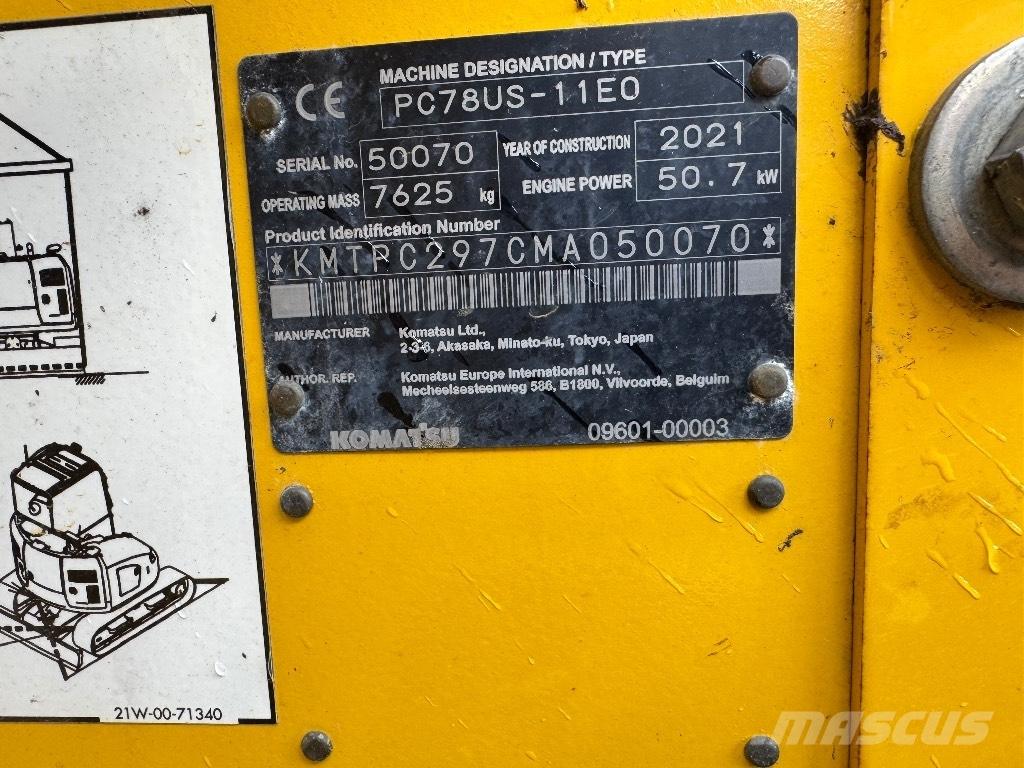 Komatsu PC 78 US Midi rýpadlá 7 t - 12 t