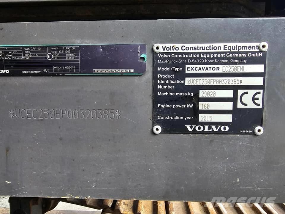 Volvo EC250 ENL Pásové rýpadlá