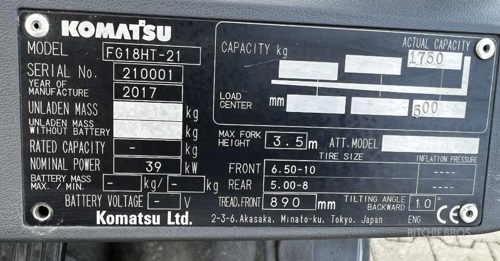 Komatsu FG15HT-21 LPG vozíky