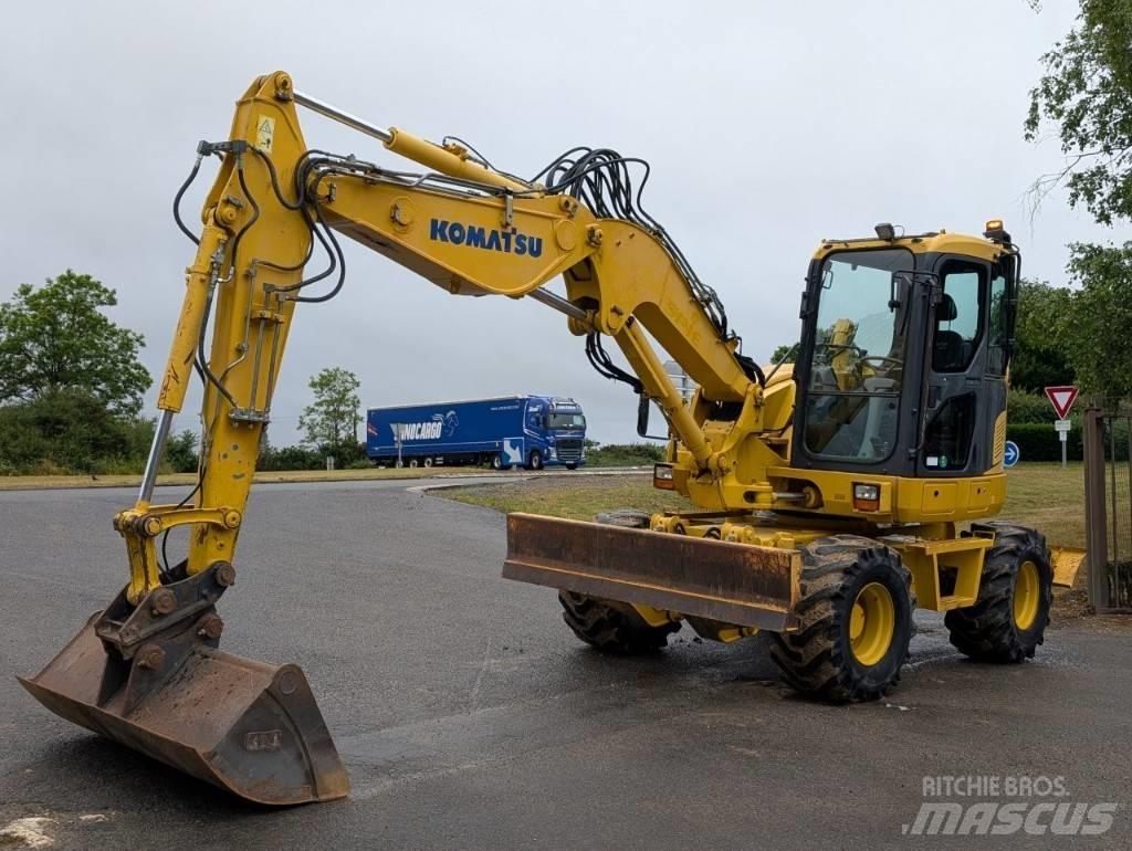 Komatsu PW 98 MR-8 Kolesové rýpadlá