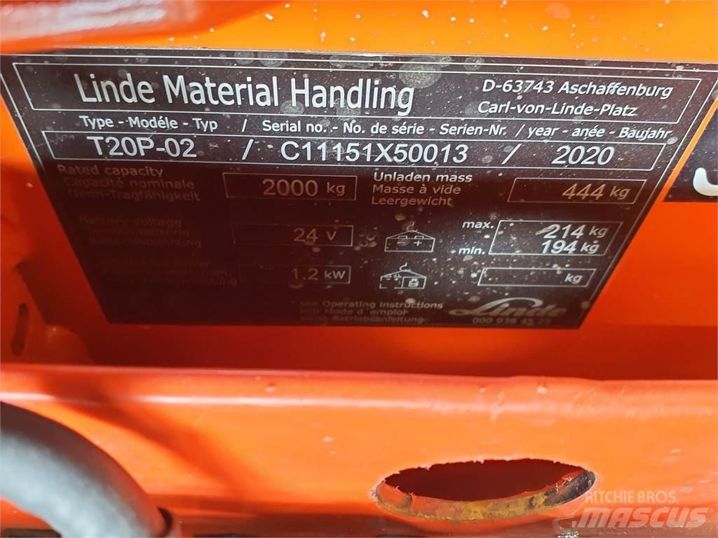 Linde T20P Nízkozdvižný vozík