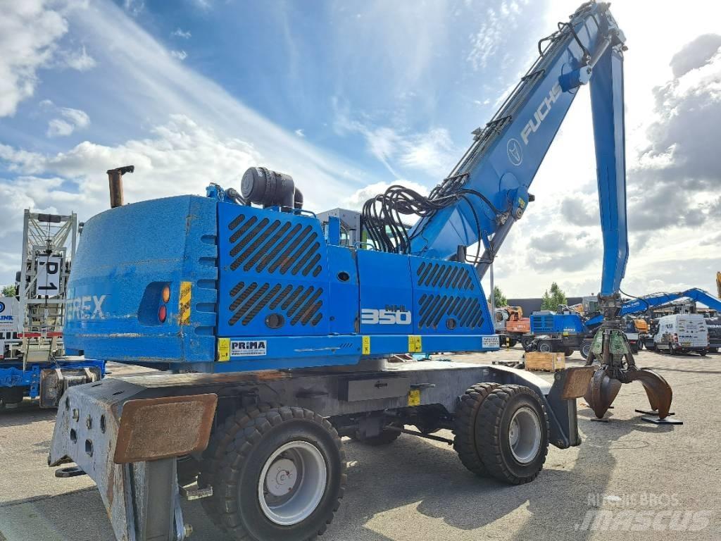 Fuchs MHL350E + Polyp Stroje pre manipuláciu s odpadom