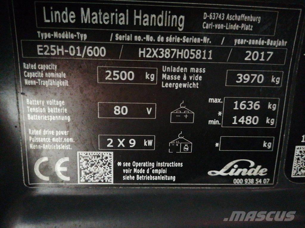 Linde E25H-01/600 Akumulátorové vozíky