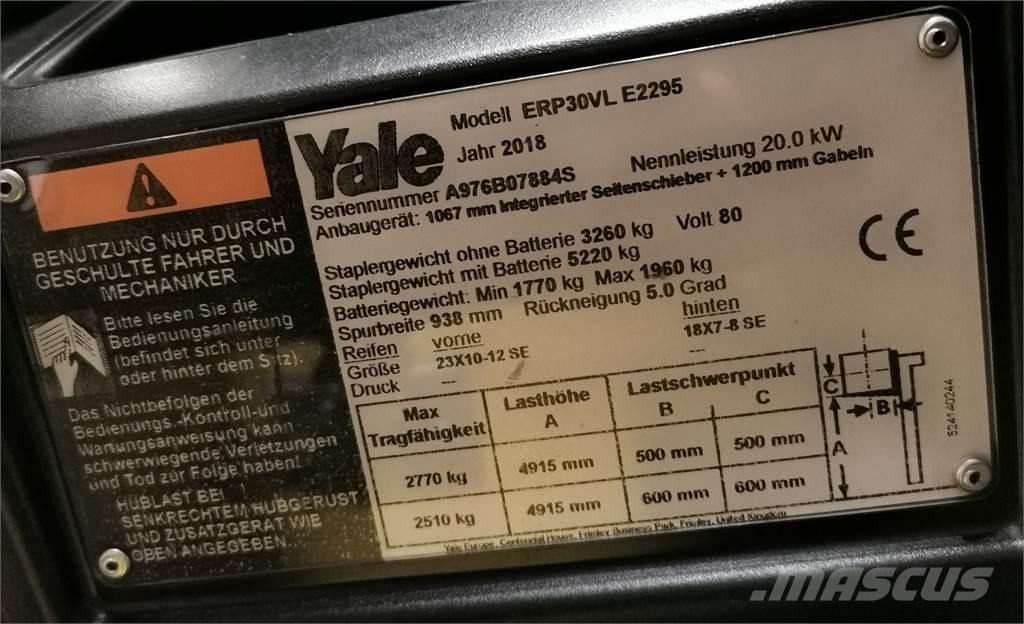 Yale ERP30VL Akumulátorové vozíky