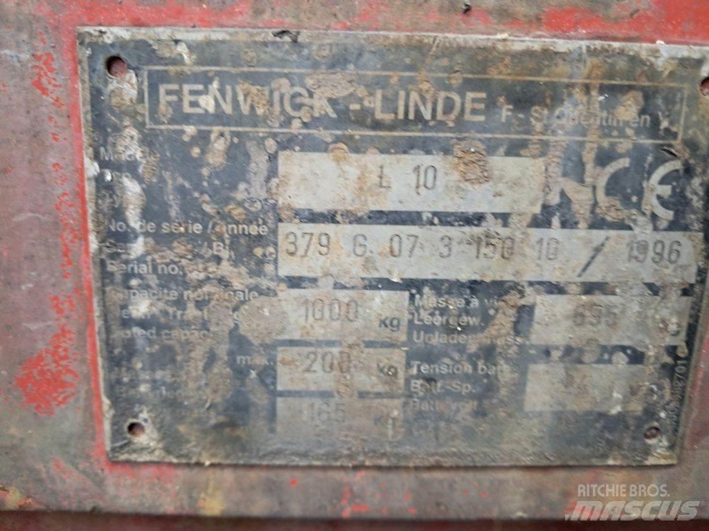 Linde L10 Ručne vedené vysokozdvižné vozíky