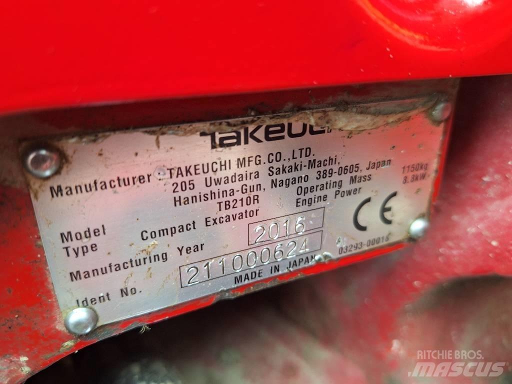 Takeuchi TB 210 R Mini rýpadlá < 7t