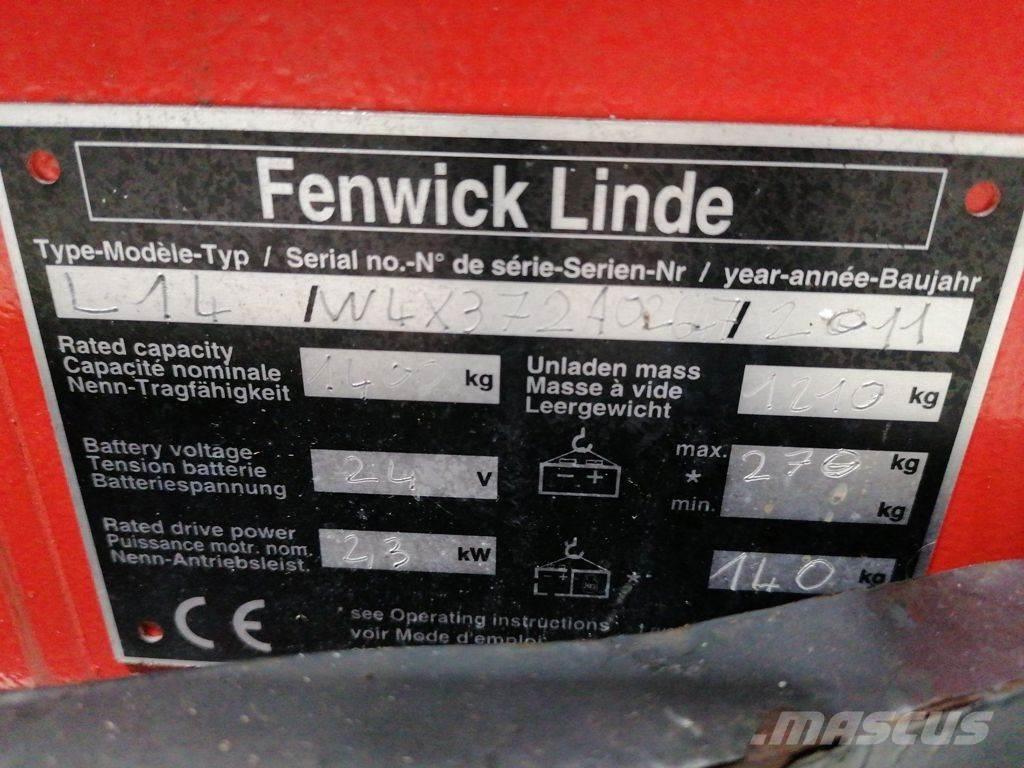 Linde L14 Ručne vedené vysokozdvižné vozíky