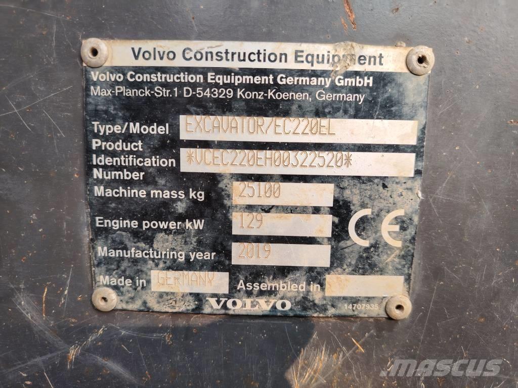 Volvo EC 220 E Pásové rýpadlá
