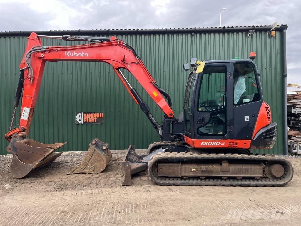 Kubota KX 080-4 Midi rýpadlá 7 t - 12 t