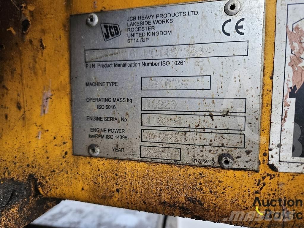 JCB JS 160 W Kolesové rýpadlá