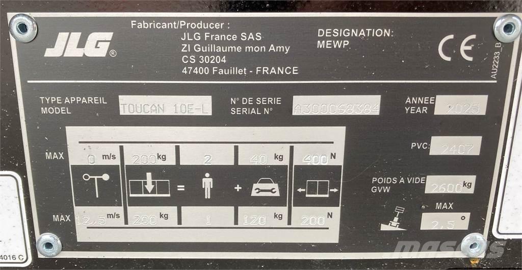 JLG Toucan 10E-L Ďalšie zdvíhacie zariadenia a plošiny