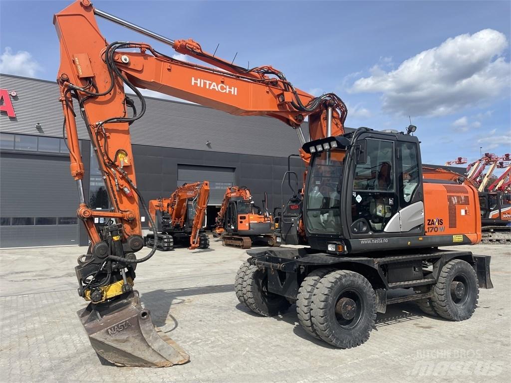 Hitachi ZX 170 W-5 B Kolesové rýpadlá